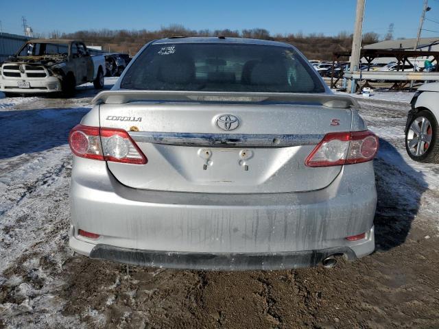 5YFBU4EE0CP045894 - 2012 TOYOTA COROLLA BASE SILVER photo 6