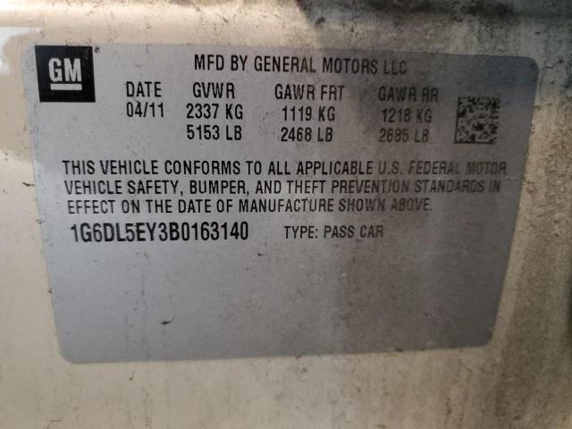 1G6DL5EY3B0163140 - 2011 CADILLAC CTS PERFORMANCE COLLECTION Bej fotoğraf 12