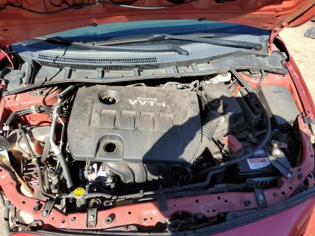 2T1BU4EE6AC489598 - 2010 TOYOTA COROLLA BASE MAROON photo 11