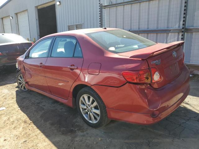 2T1BU4EE6AC489598 - 2010 TOYOTA COROLLA BASE MAROON photo 2