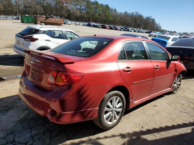 2T1BU4EE6AC489598 - 2010 TOYOTA COROLLA BASE MAROON photo 3