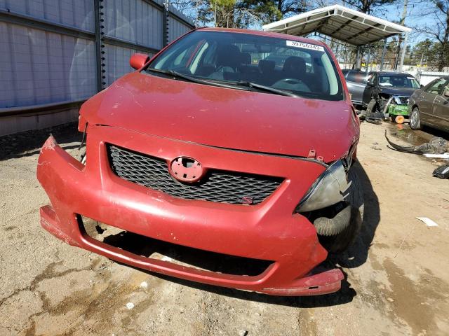 2T1BU4EE6AC489598 - 2010 TOYOTA COROLLA BASE MAROON photo 5