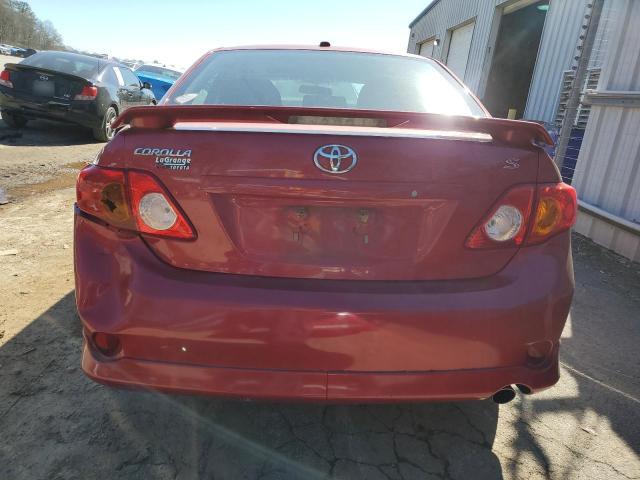 2T1BU4EE6AC489598 - 2010 TOYOTA COROLLA BASE MAROON photo 6