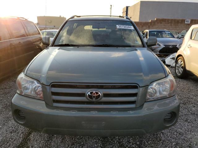 JTEDD21A560137903 - 2006 TOYOTA HIGHLANDER GREEN photo 5