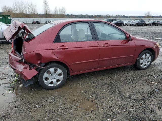 KNAFE121275453277 - 2007 KIA SPECTRA EX MAROON photo 3