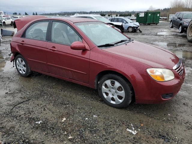 KNAFE121275453277 - 2007 KIA SPECTRA EX MAROON photo 4