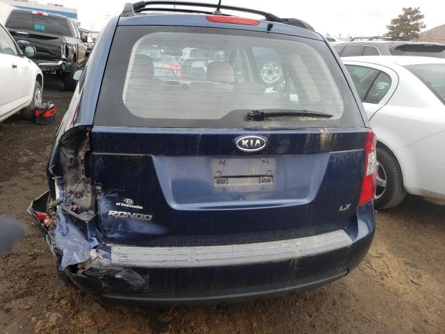 KNAFG525187163574 - 2008 KIA RONDO BASE BLUE photo 6