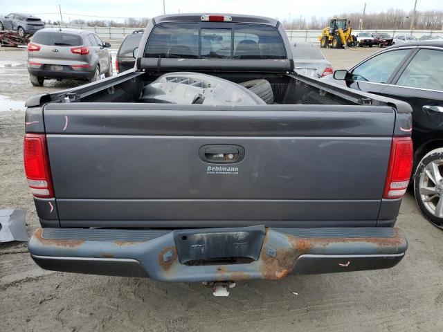 1B7GL32X52S510997 - 2002 DODGE DAKOTA SPORT GRAY photo 6