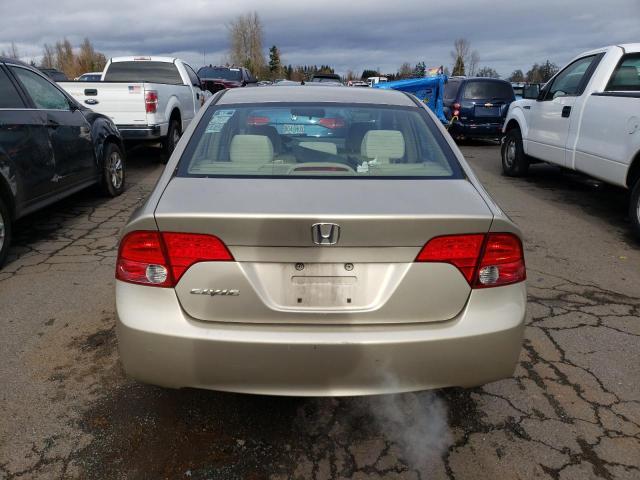 1HGFA16878L117340 - 2008 HONDA CIVIC EX TAN photo 6