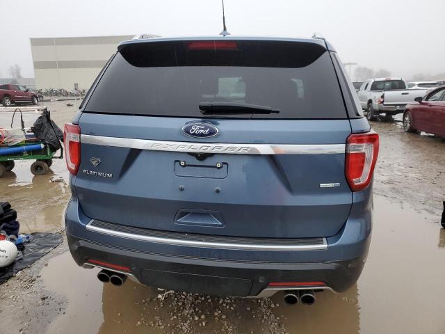 1FM5K8HT0JGB86088 - 2018 FORD EXPLORER PLATINUM BLUE photo 6