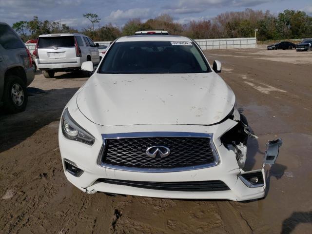 JN1EV7AP7JM356325 - 2018 INFINITI Q50 LUXE WHITE photo 5