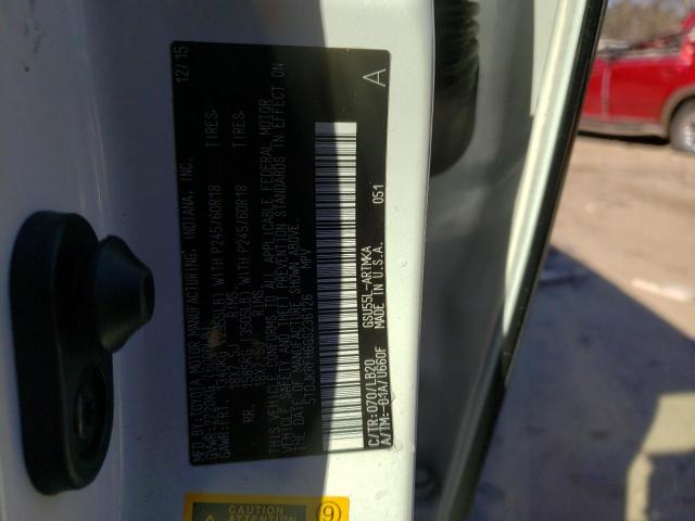 5TDJKRFH6GS236126 - 2016 TOYOTA HIGHLANDER XLE თეთრი ფოტო 12