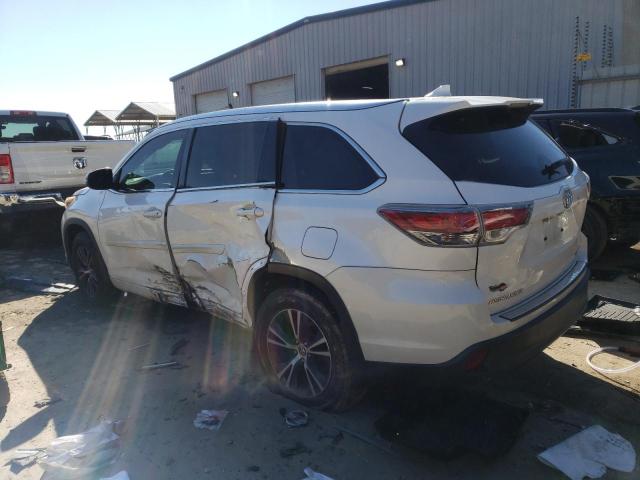 5TDJKRFH6GS236126 - 2016 TOYOTA HIGHLANDER XLE თეთრი ფოტო 2