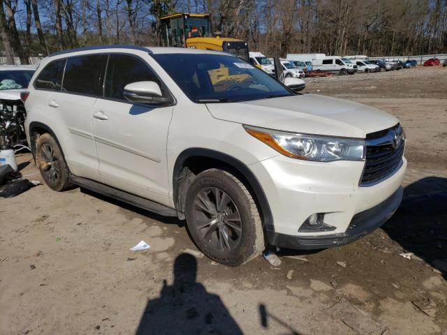 5TDJKRFH6GS236126 - 2016 TOYOTA HIGHLANDER XLE თეთრი ფოტო 4