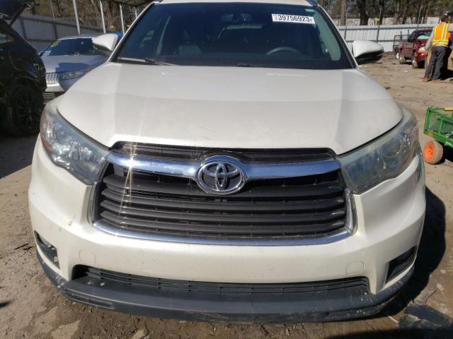 5TDJKRFH6GS236126 - 2016 TOYOTA HIGHLANDER XLE WHITE photo 5