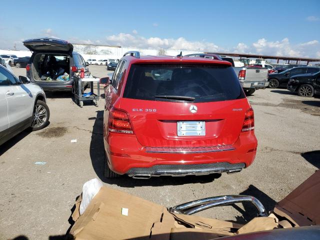 WDCGG8JB1FG344231 - 2015 MERCEDES-BENZ GLK 350 4MATIC RED photo 6