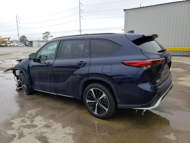 5TDLZRAH2NS098772 - 2022 TOYOTA HIGHLANDER XSE BLUE photo 2