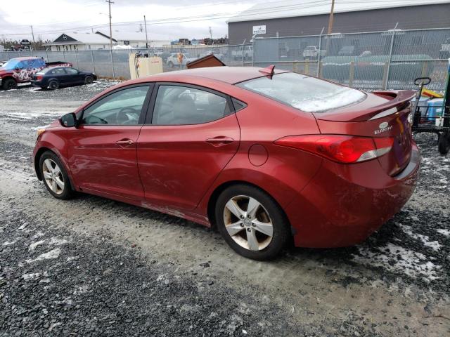 5NPDH4AE7DH263168 - 2013 HYUNDAI ELANTRA GLS RED photo 2