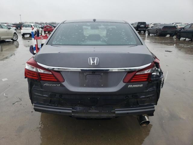 1HGCR2F72GA126272 - 2016 HONDA ACCORD EX GRAY photo 6