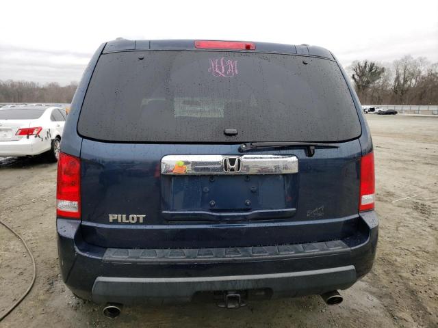 5FNYF384X9B001813 - 2009 HONDA PILOT EX BLUE photo 6