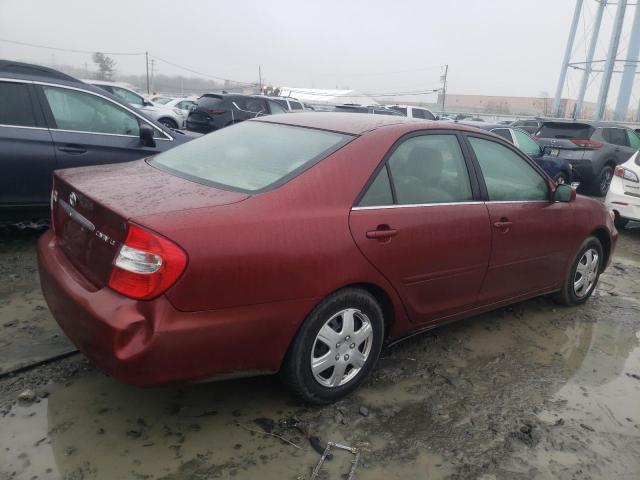 4T1BE32K02U023652 - 2002 TOYOTA CAMRY LE RED photo 3