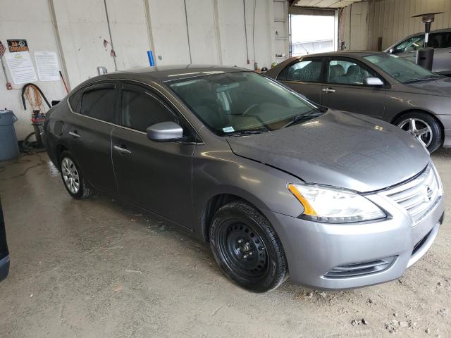 3N1AB7AP9FL653458 - 2015 NISSAN SENTRA S GRAY photo 4