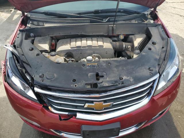 1GNKVJKD1EJ255815 - 2014 CHEVROLET TRAVERSE LTZ RED photo 12