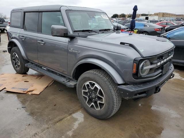 1FMEE5BP3MLA67982 - 2021 FORD BRONCO BASE GRAY photo 4