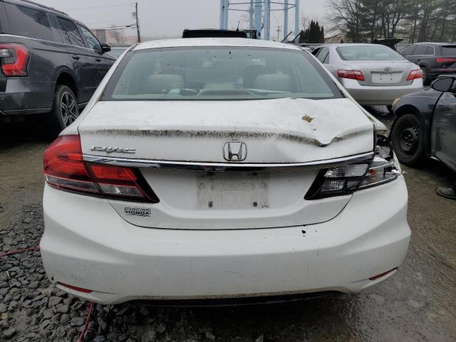 19XFB2F5XDE274824 - 2013 HONDA CIVIC LX WHITE photo 6