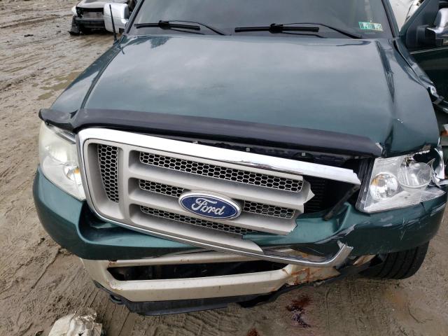 1FTPW14V58KC77834 - 2008 FORD F150 SUPERCREW GREEN photo 11