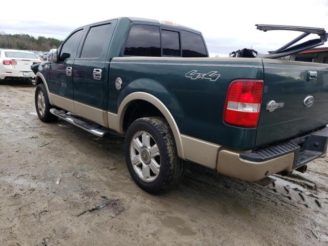 1FTPW14V58KC77834 - 2008 FORD F150 SUPERCREW GREEN photo 2