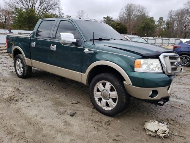 1FTPW14V58KC77834 - 2008 FORD F150 SUPERCREW GREEN photo 4