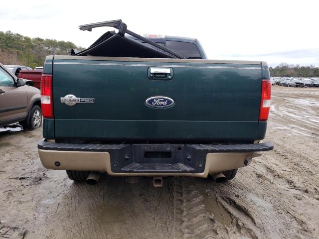 1FTPW14V58KC77834 - 2008 FORD F150 SUPERCREW GREEN photo 6