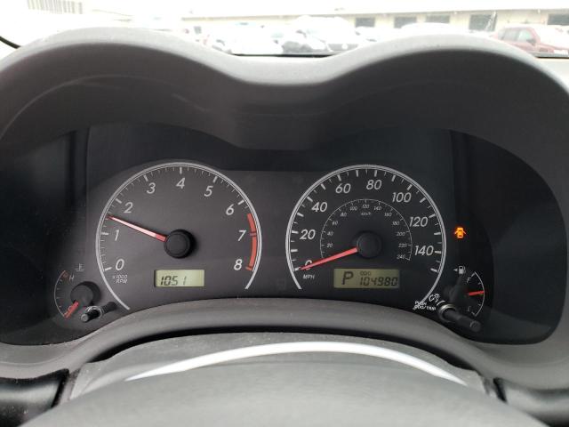 1NXBU40E89Z130304 - 2009 TOYOTA COROLLA BASE GREEN photo 9