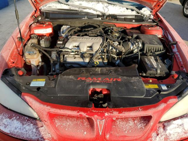 1G2NV12E0YM836048 - 2000 PONTIAC GRAND AM GT1 RED photo 11