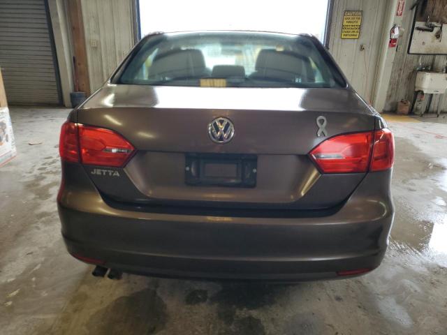 3VW2K7AJ4EM290473 - 2014 VOLKSWAGEN JETTA BASE BROWN photo 6