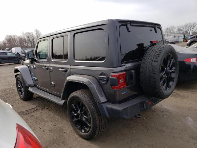 1C4JJXP69MW705161 - 2021 JEEP WRANGLER U SAHARA 4XE GRAY photo 2