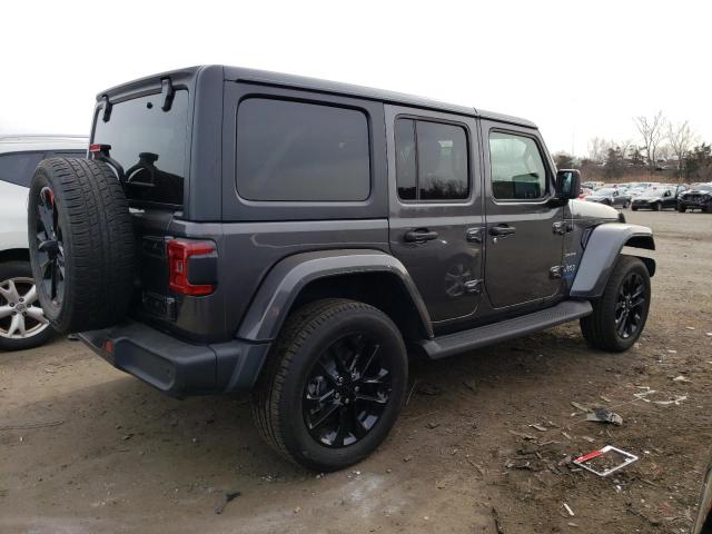 1C4JJXP69MW705161 - 2021 JEEP WRANGLER U SAHARA 4XE GRAY photo 3