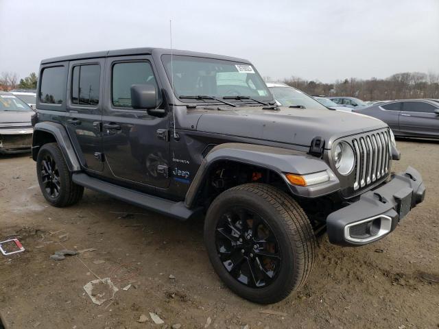 1C4JJXP69MW705161 - 2021 JEEP WRANGLER U SAHARA 4XE GRAY photo 4