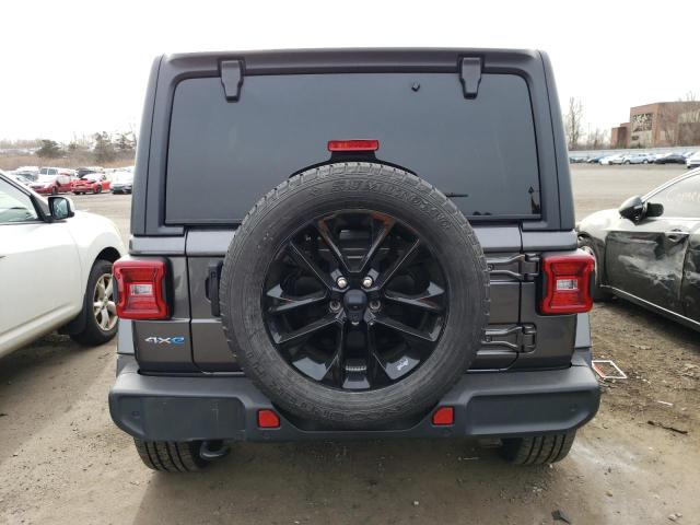 1C4JJXP69MW705161 - 2021 JEEP WRANGLER U SAHARA 4XE GRAY photo 6