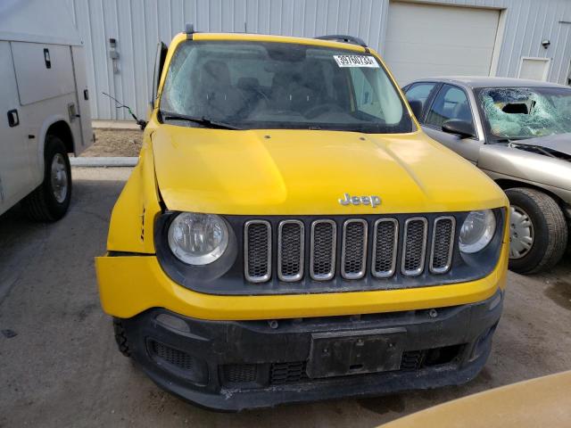 ZACCJAAT4FPC34377 - 2015 JEEP RENEGADE SPORT Դեղին լուսանկար 5