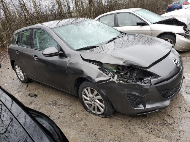 JM1BL1L74D1716432 - 2013 MAZDA 3 I GRAY photo 4