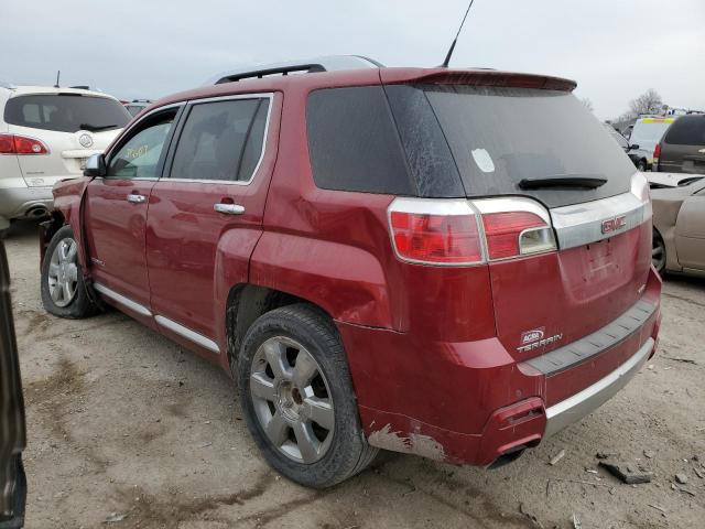 2GKFLZE37D6131324 - 2013 GMC TERRAIN DENALI RED photo 2