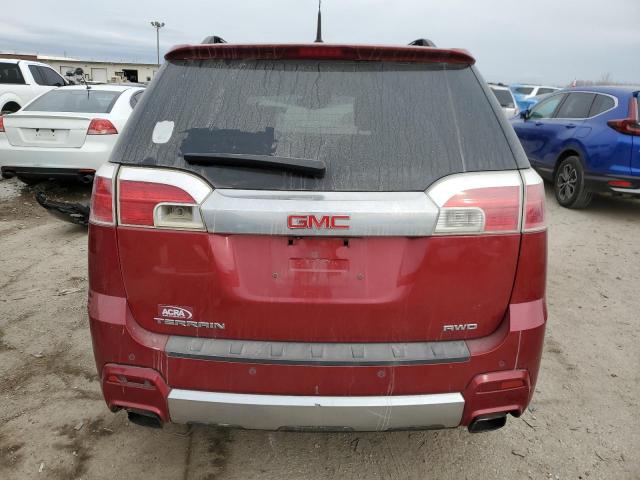 2GKFLZE37D6131324 - 2013 GMC TERRAIN DENALI RED photo 6