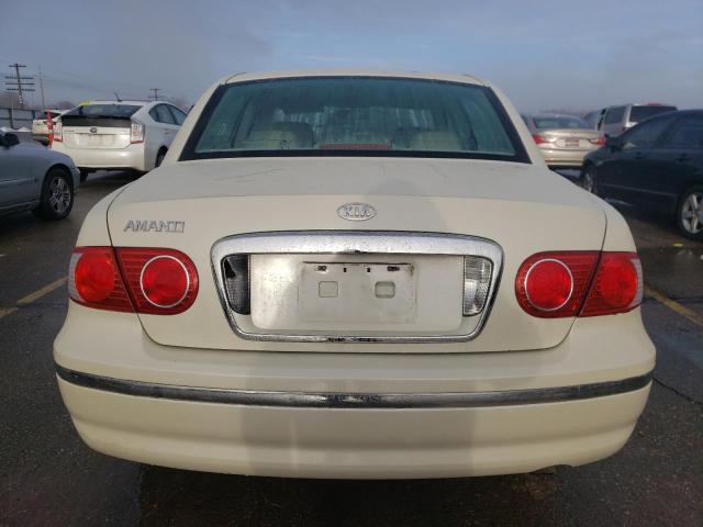 KNALD124545040829 - 2004 KIA AMANTI WHITE photo 6