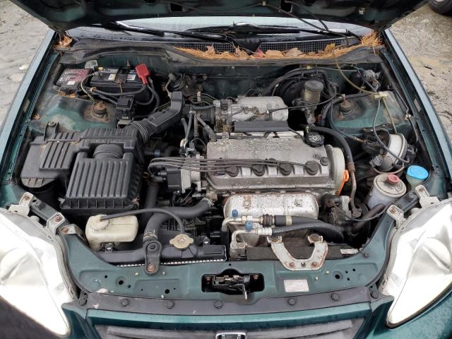 1HGEJ825XXL071517 - 1999 HONDA CIVIC EX GREEN photo 11