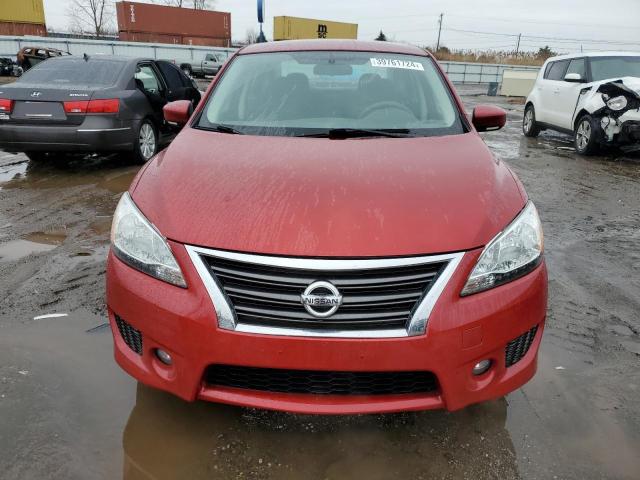 3N1AB7AP8EY279619 - 2014 NISSAN SENTRA S RED photo 5