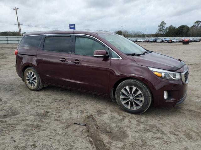 KNDMC5C17H6269924 - 2017 KIA SEDONA EX BURGUNDY photo 4