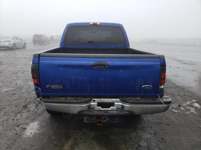 1FTNW21P43EC42034 - 2003 FORD F250 SUPER DUTY BLUE photo 6