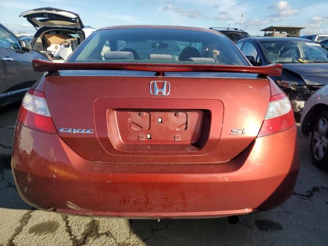 2HGFG21537H711162 - 2007 HONDA CIVIC SI RED photo 6